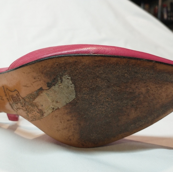 Vintage Yves Saint Laurent YSL slingback heels size 7 - Picture 7 of 16